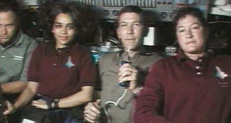 STS-107 Astronauts Speak During Live Interview from Space