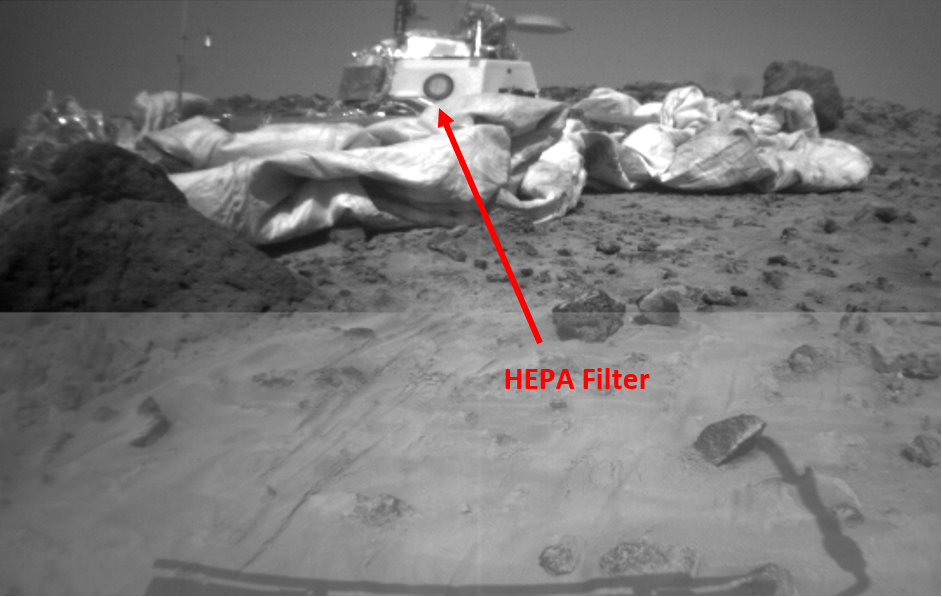 Mars Pathfinder photo on Mars
