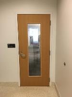 Facilities Division took action to replace the doors to improve visibility