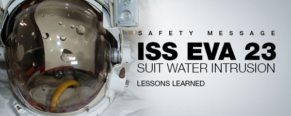 Safety Message: ISS EVA 23