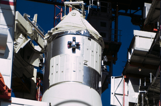 Apollo I Spacecraft on Launchpad