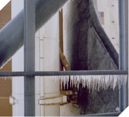 Ice on the Launch Tower